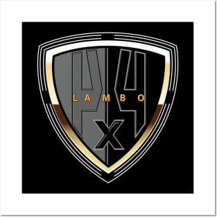 Lambo 4x4 Shield Posters and Art